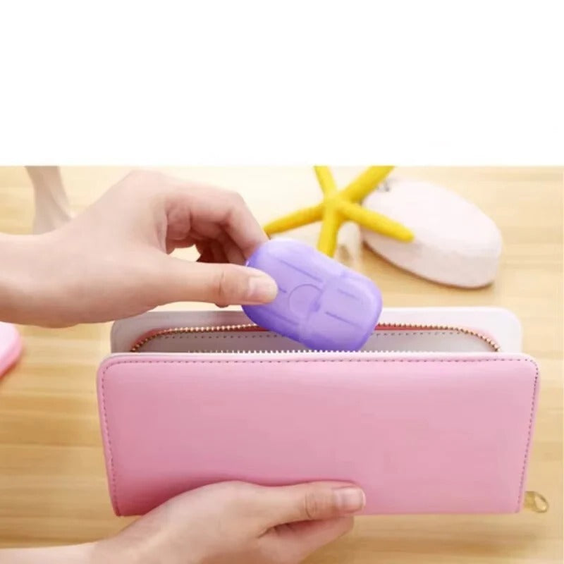 Practical soap sheets for on the go – Ideal for travel and camping