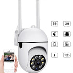 Wireless HD Security Camera with 1080P, 4x Zoom, and Night Vision