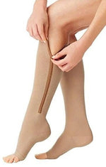 Comfortable Zipper Compression Socks, 20-30 mmHg