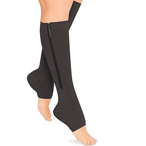 Comfortable Zipper Compression Socks, 20-30 mmHg