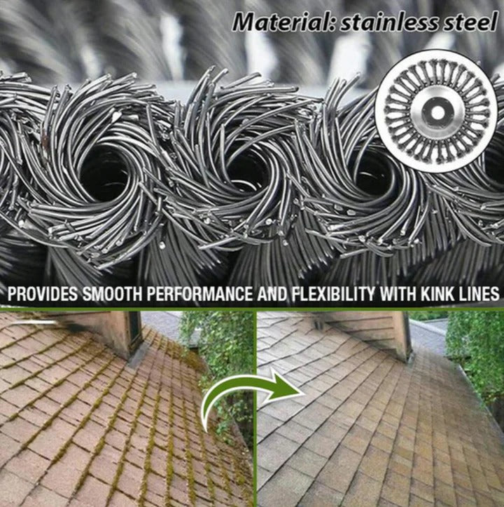 Robust Wire Brush for Efficient Weed Removal