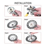 Heavy-duty wire brush for efficient weeding