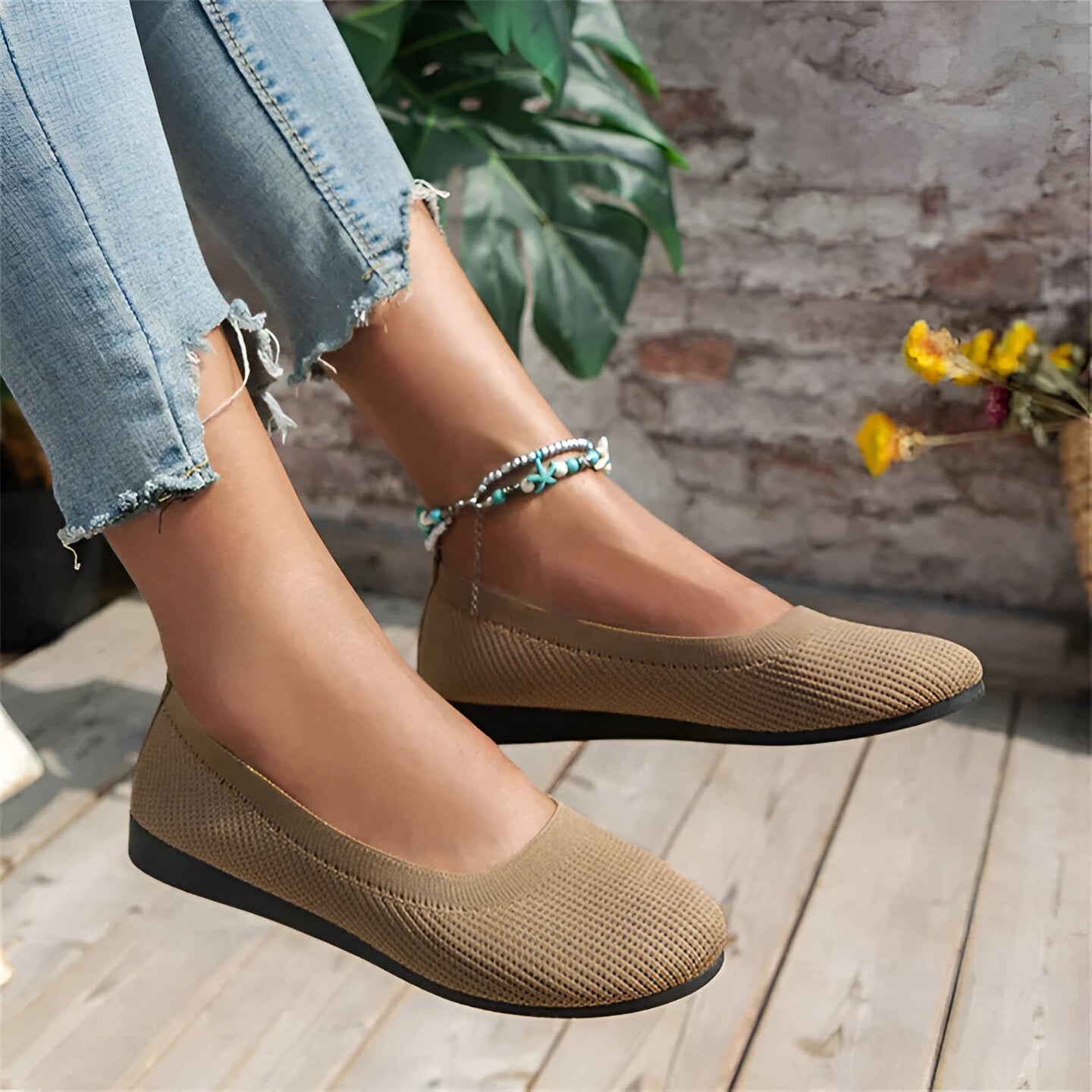 Comfortable Women's Slip-On Shoes with Arch Support
