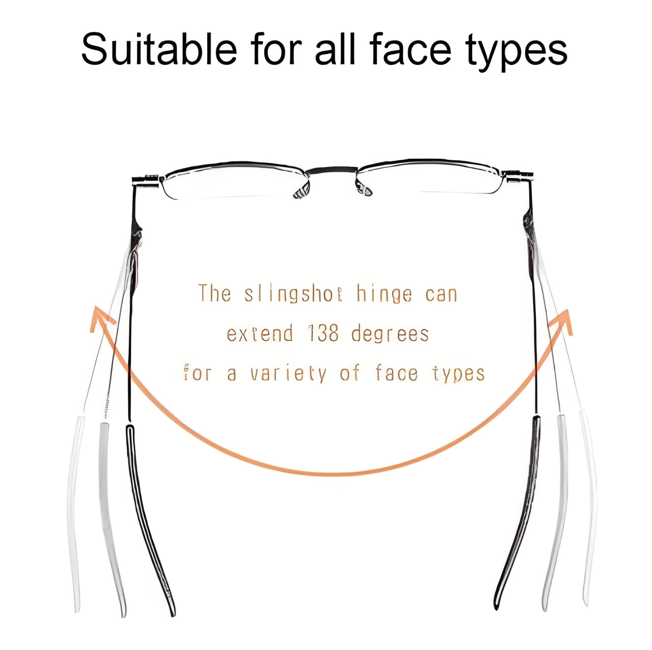 Ultraleichte Faltbrille im kompakten Design