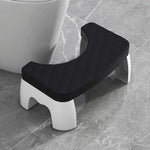 Non-slip toilet stool for relaxed sitting