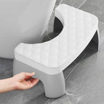 Non-slip toilet stool for relaxed sitting
