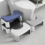 Non-slip toilet stool for relaxed sitting