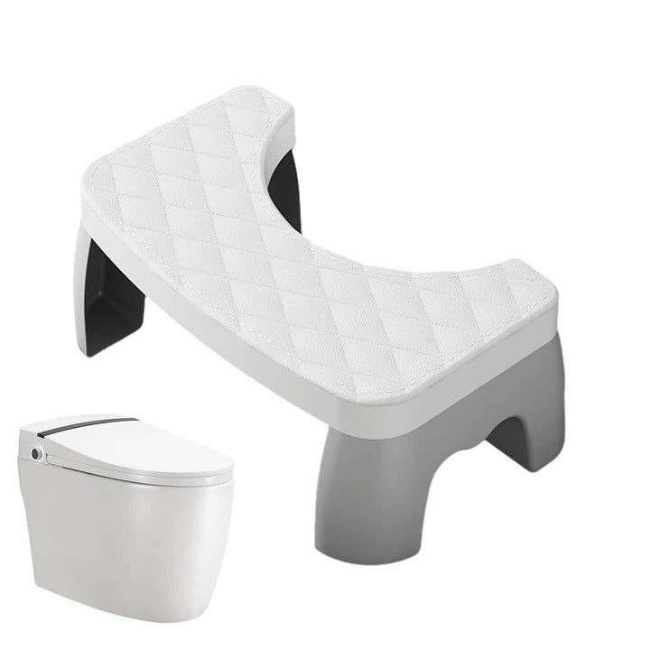 Non-slip toilet stool for relaxed sitting