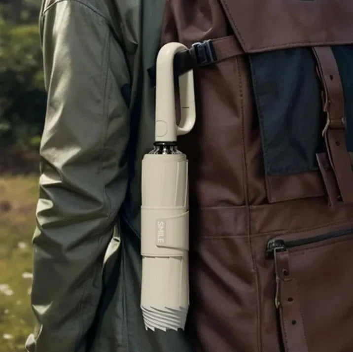 Windproof umbrella with safety reflective strips