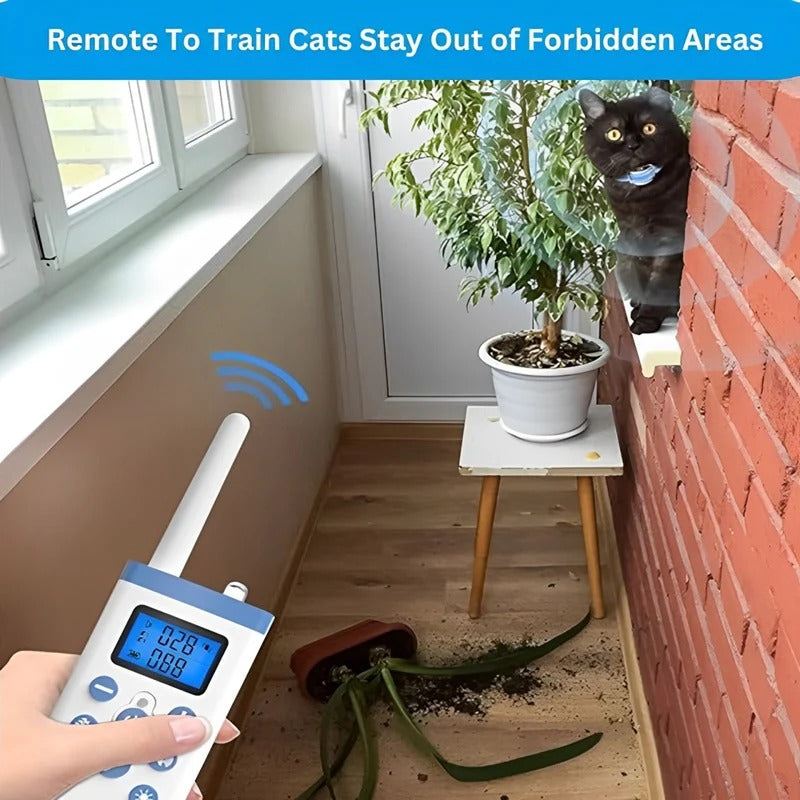 Adjustable Cat Feedback Collar – Sound and Vibration Modes