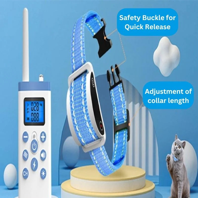 Adjustable Cat Feedback Collar – Sound and Vibration Modes