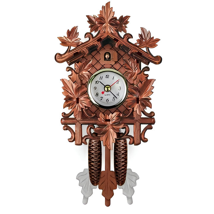 Traditional cuckoo clock with filigree embellishments