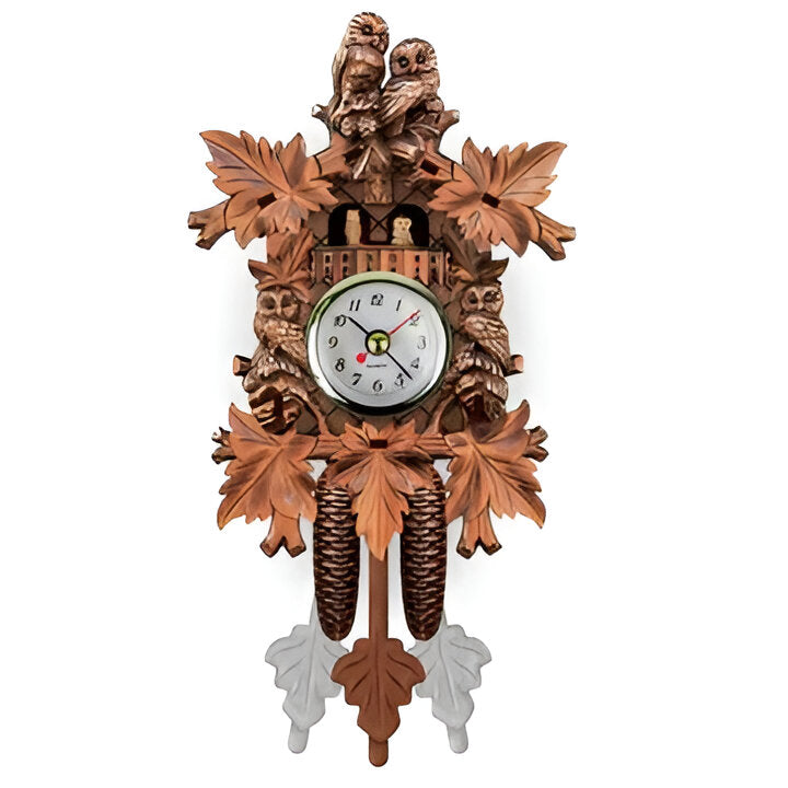 Traditional cuckoo clock with filigree embellishments