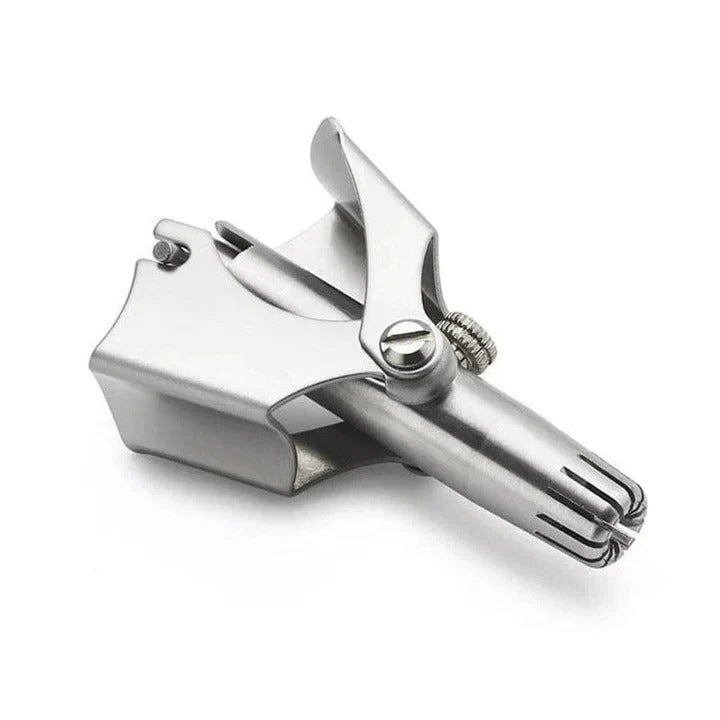 Precise Stainless Steel Nose Hair Trimmer for Gentle Grooming