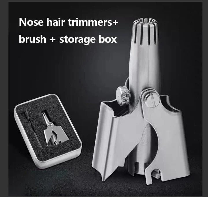 Precise Stainless Steel Nose Hair Trimmer for Gentle Grooming