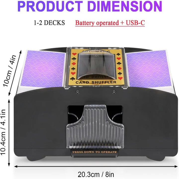 Automatic card shuffler for carefree gaming enjoyment