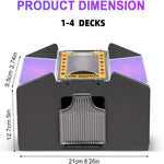 Automatic card shuffler for carefree gaming enjoyment