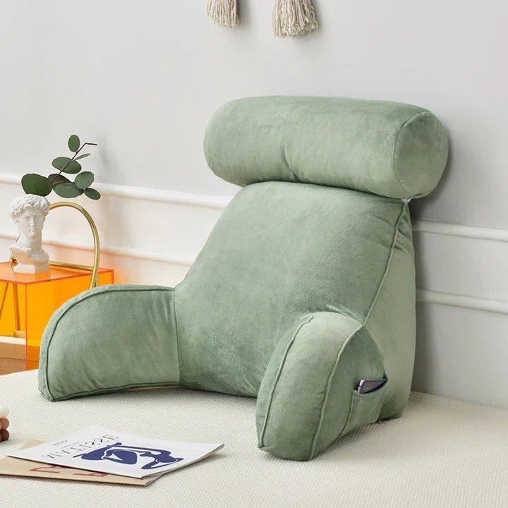 Gemütliches Lese-Kissen mit Armlehnen für Bett und Sofa