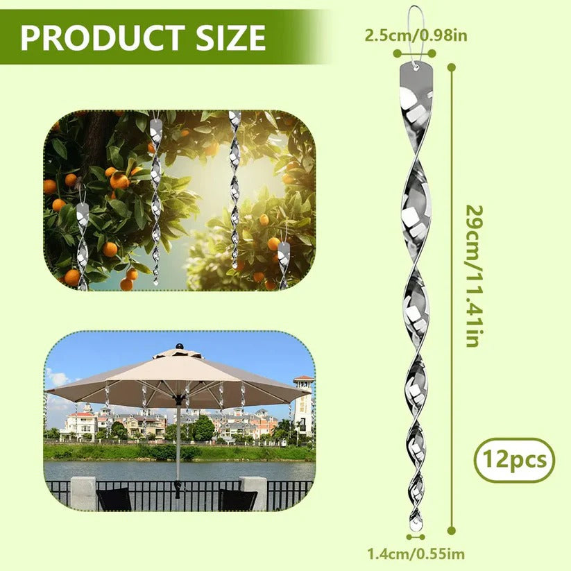 Reflective Bird Deterrent Rod for a Peaceful Outdoor Environment
