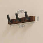 Stylish wall coat hook made of wood and metal