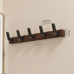 Stylish wall coat hook made of wood and metal