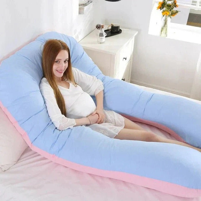 U-Shaped Comfort Pillow – Customizable Full Body Pillow for Restful Sleep