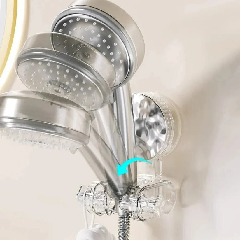 Adjustable Shower Head Holder – Tool-Free Suction Cup Mount