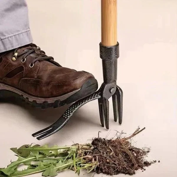Robuster Unkrautentferner mit Edelstahlkrallen für müheloses Arbeiten