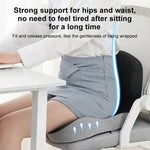 Orthopedic pillow for back support in the car and at the desk