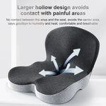 Orthopedic pillow for back support in the car and at the desk