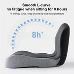 Orthopedic pillow for back support in the car and at the desk