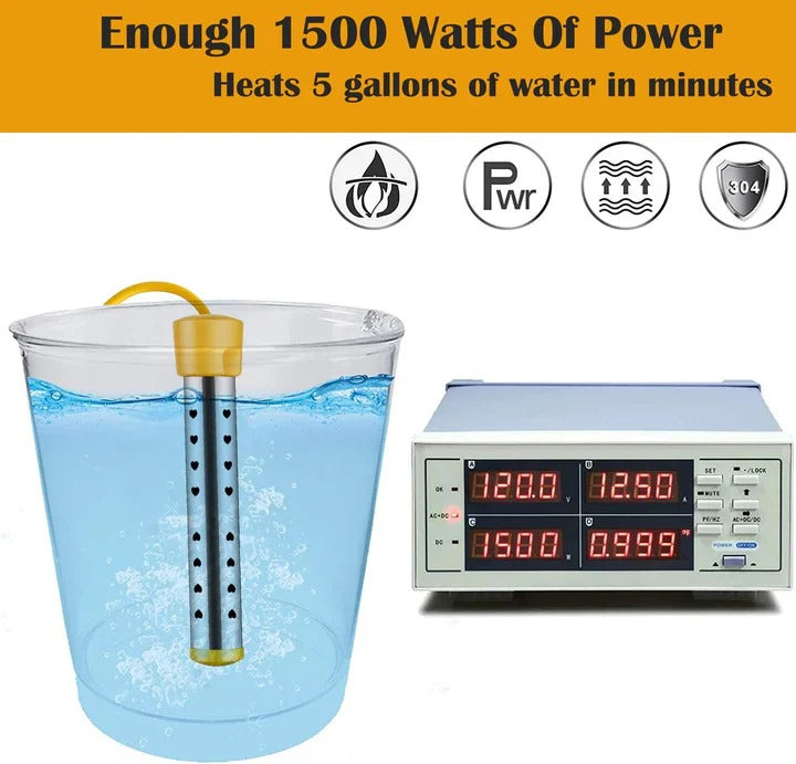 Mobile Electric Immersion Heater for Home Use