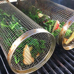 Wendbarer Grillkorb für gleichmäßiges Garen mit Sicherheitsverschluss