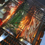 360° Rotating Grill Basket with Locking Mechanism