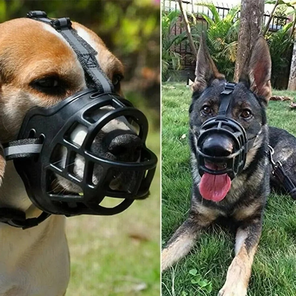 Reflektierender Maulkorb für Hunde mit verstellbarem, atmungsaktivem Design