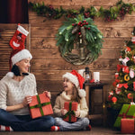 Festliche Weihnachtskranz mit Handgefertigten Blumen und Naturmaterialien