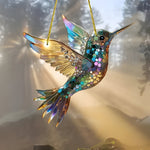 Faszinierender Kolibri-Fensterfänger aus Glas für Ihr Zuhause