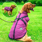 Wasserdichte Winterjacke für Hunde mit Fleece-Futter