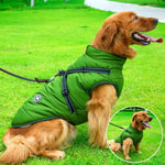 Wasserdichte Winterjacke für Hunde mit Fleece-Futter
