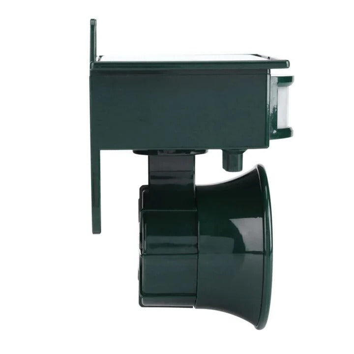 Solar-powered bird repeller with motion sensor