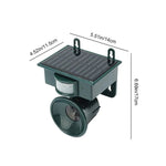 Solar-powered bird repeller with motion sensor