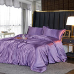 Luxurious 4-Piece Silk Bedding Set for Restful Nights