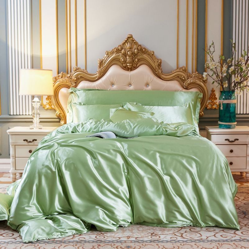 Luxurious 4-Piece Silk Bedding Set for Restful Nights