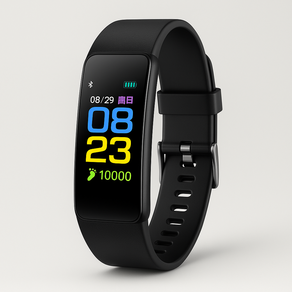 Senioren Smartwatch mit Gesundheitsmonitor und großem LED-Bildschirm