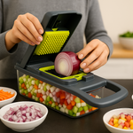 Gemüseschneider für Obst mit Aufbewahrungsbox – 6 Teile