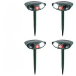 Solarbetriebener Tiervertreiber mit Ultraschall – 4er Set