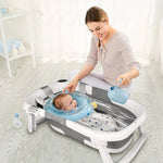 Compact Baby Bathtub for Newborns – Foldable and Safe