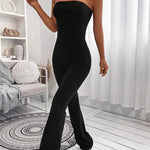 Comfortable Summer Jumpsuit-Style Trousers for Women with Adjustable Waistband