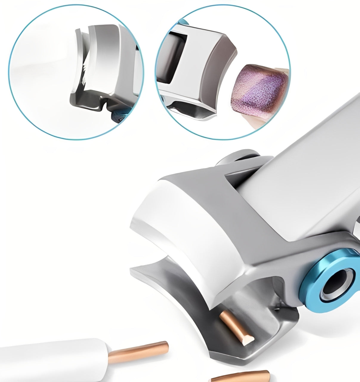 Ergonomischer Nagelknipser aus Edelstahl für dicke Nägel