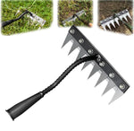 Precise Carbon Steel Garden Rake for Weed Removal